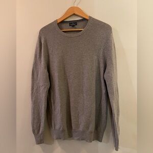 Brooks Brothers Classic Gray Crewneck Sweater